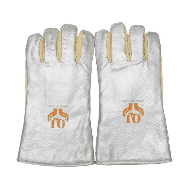 Alumiinisoitu aramidilämmönsuojaus hansikka Alumiinisoitu aramidilämmönsuojaus hansikka