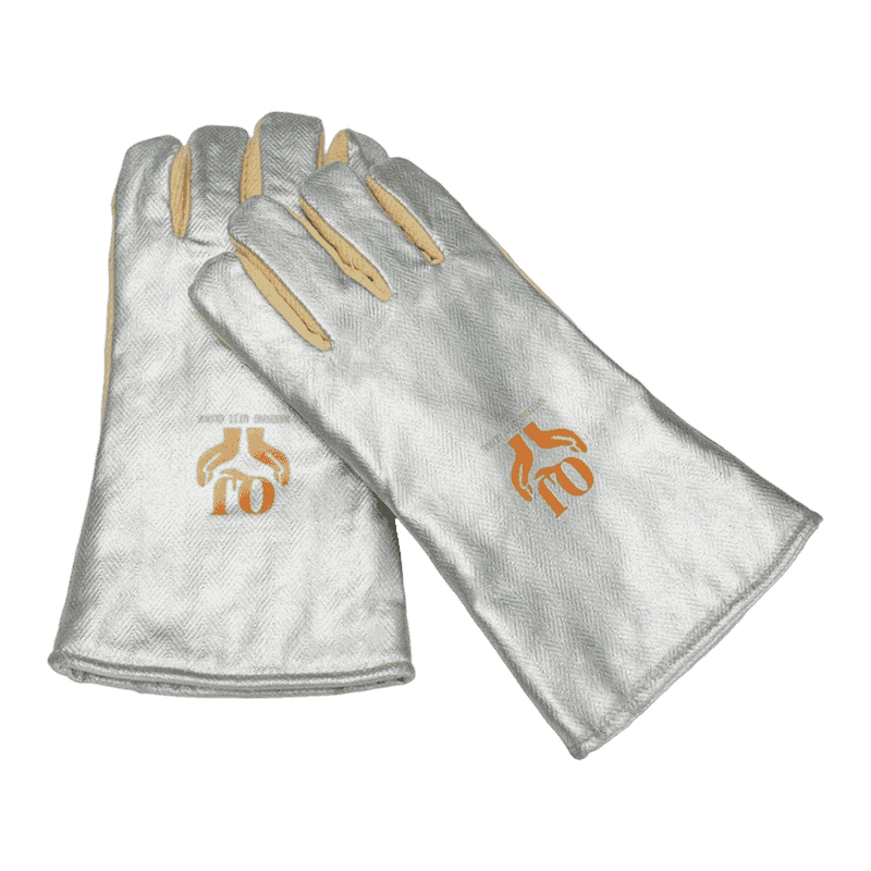 Alumiinisoitu aramidilämmönsuojaus hansikka Alumiinisoitu aramidilämmönsuojaus hansikka